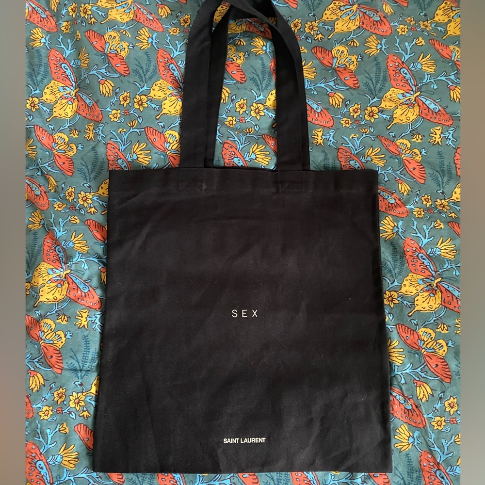 NWOT Yves Saint Laurent tote Art Basel Miami Beach 2022 with Madonna Sex Poster
